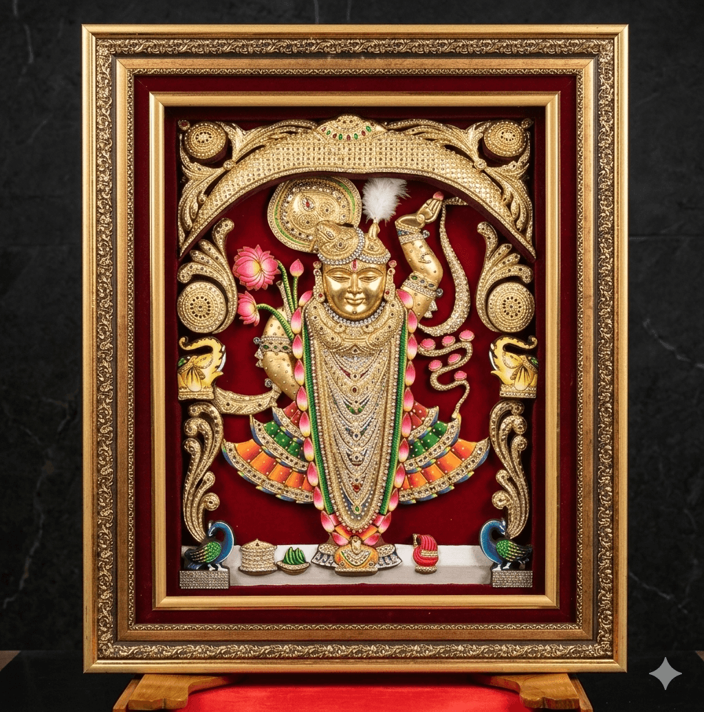 Imperial Shrinathji Relief - Crimson Velvet 1