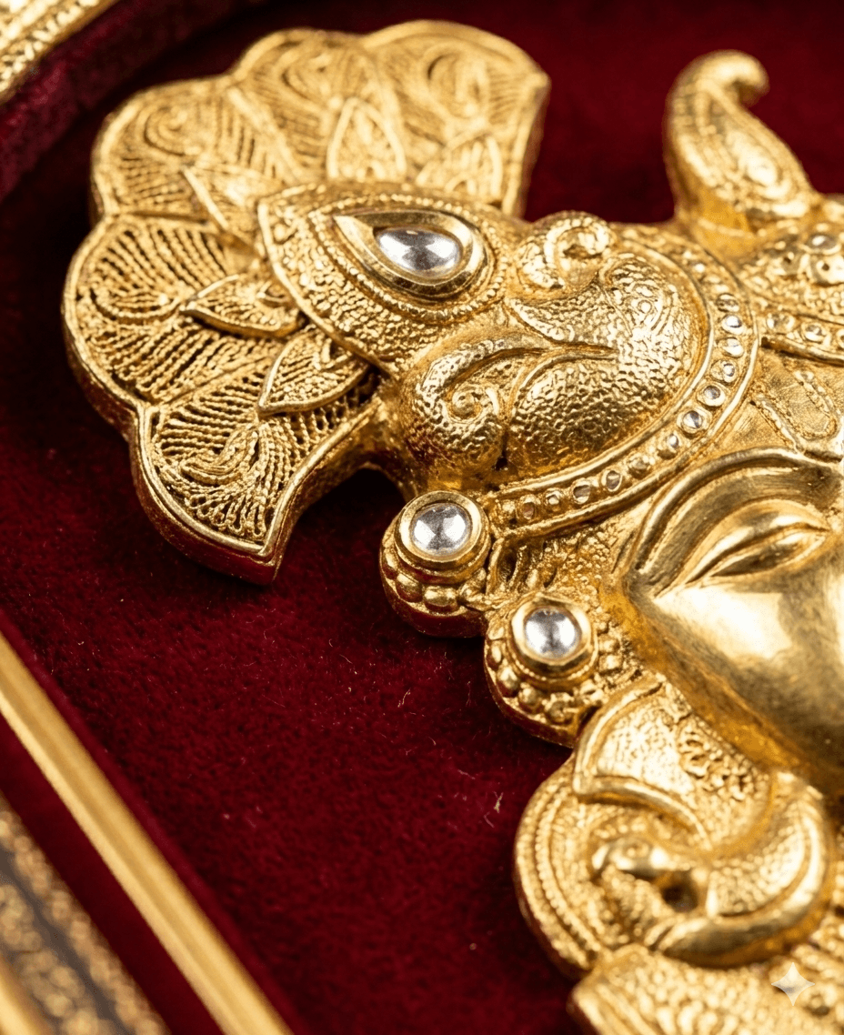 Imperial Shrinathji Relief - Crimson Velvet 3