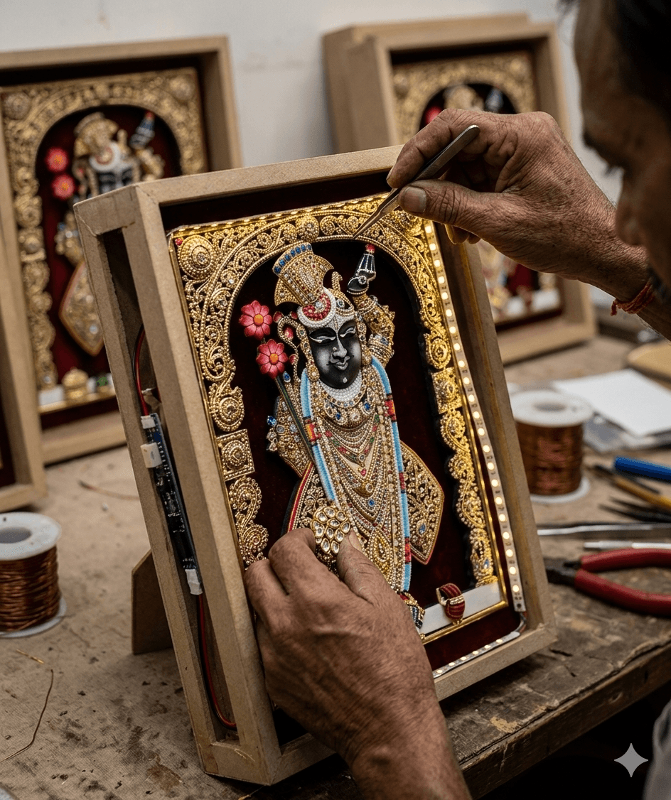 Luminous Shrinathji 3D Shadow Box 4