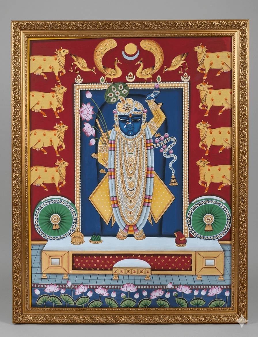 Vibrant Shrinathji - Crimson Temple Series 1