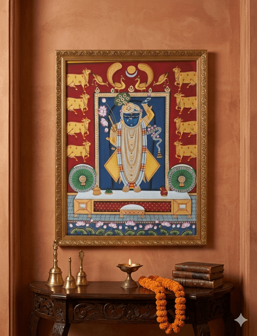 Vibrant Shrinathji - Crimson Temple Series 2