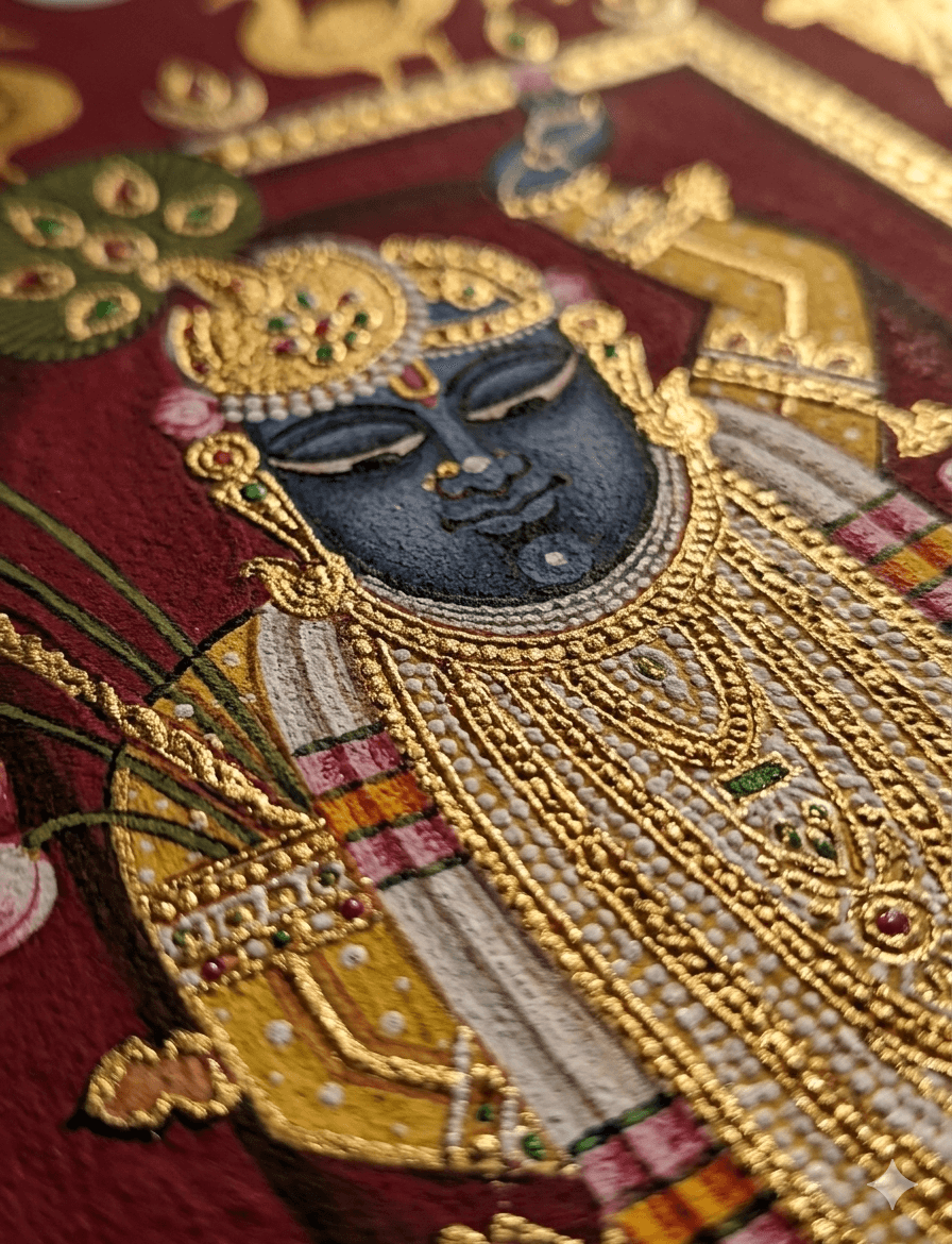 Vibrant Shrinathji - Crimson Temple Series 3